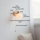 Axyaa Glass Wall Sconce Light Fixture for Bedroom and Bathroom