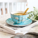 Axya High-end Afternoon Tea Coffee Cup Saucer Set - Elegant Ceramic Plate Collection