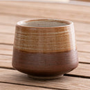 Coarse Pottery Glazed Teacups Set by Axyaa - Japanese Style Coffee Mugs for Home Decor