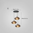 Axyaa Grey Glass Pendant Light for Dining and Bar, Industrial Chandelier
