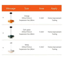 Axyaa Nordic LED Pendant Light in Macaron Colors for Stylish Illuminations