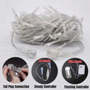 Axyaa Icicle LED Street Garland Christmas Lights for Outdoor Decor