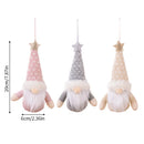 Axyaa Gnomes Plush Dolls Forest Old Man Ornaments Knitted hat Christmas Tree Hanging