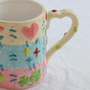 Axya 500ml Ceramic Milk Mug Teenage Girl Coffee Mug Breakfast Cup Home Cookware Gift