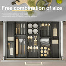 Axyaa Adjustable Dish Rack Drawer Organizer Storage Holder Shelf