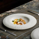 Axyaa Stone Texture Ceramic Dinner Plate Set