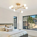 Axyaa Minimalist Luxury 6-Speed E27 Branch Chandelier Ceiling Light