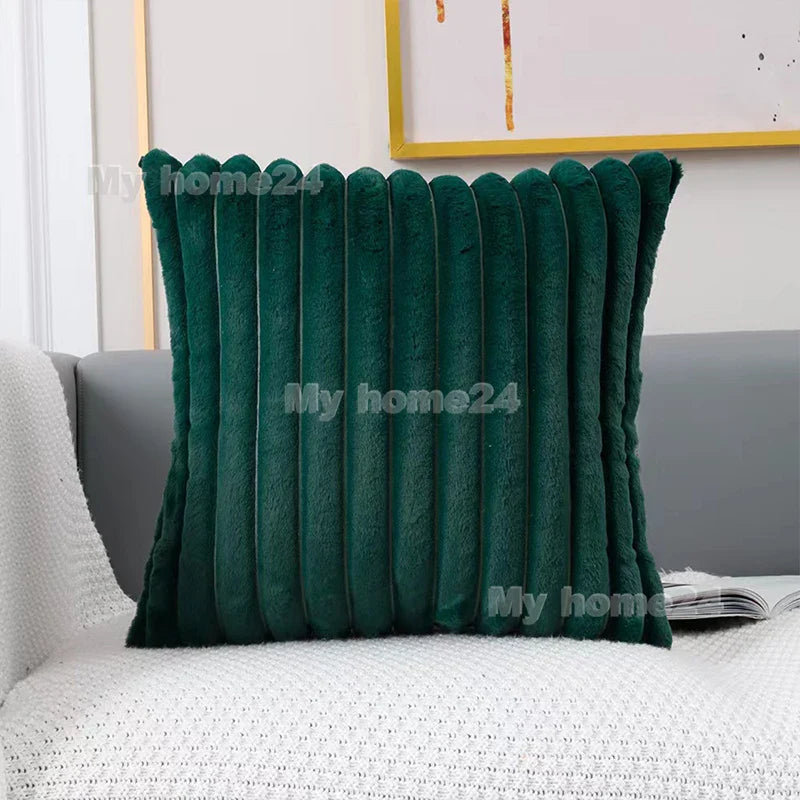 Axyaa Retro Fluffy Soft Pillowcase 45*45cm 50*30cm for Sofa Couch Home Decor