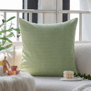 Axyaa Corduroy Square Pillowcase for Sofa Decor, Nordic Style Living Room Cushion Cover
