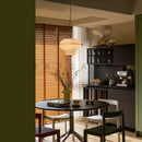 Axyaa Milk Glass Chandelier: Retro Luxury Pendant Lamp for Kitchen, Hotel, and Home Decor