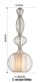 Axyaa Geometric Pendant Lamp Rope Birdcage Light Fixture E27 Scandinavian Style