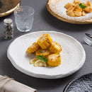 Axyaa White Gold Ceramic Stone Pattern Sushi Plate Molecular Cooking Tableware