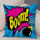 Axyaa Letters Print POP ART Pillowcase - Home Decor Cushion Cover