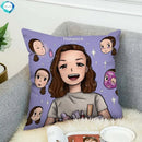 Axyaa Luxury 45x45 Pillow Cover for Bed, Sofa & Car - Decorative Cushion Cover