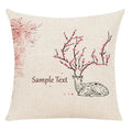 Milu Deer Pattern Print Pillow for Home Decor by Axyaa