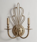 Axyaa Metal Crystal Wall Lamp: Vintage Iron Candle Sconce for Home Lighting