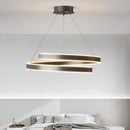 Axyaa Nordic Simple LED Dimmable Pendant Chandelier - Metal Acrylic Suspended Lighting Fixtures