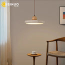 Axyaa Wabi-Sabi Travertine UFO Ceiling Light 30cm Round LED Pendant for Home Decor
