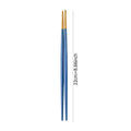 Axyaa Stainless Steel Japanese Chopsticks Pair - Multicolor Metal Sticks for Festivals & Parties.