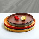 Axyaa Nordic Style Plastic Round Tray for Kitchen and Dining Essentials