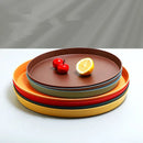 Axyaa Nordic Plastic Round Tray for Kitchen and Dining, Anti-Scald Bread Cake Plate