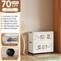 Axyaa Foldable Storage Box, 6 Tier with Wheels, for Home Organization