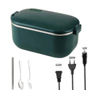Axyaa Heated Lunch Box for Home Work Car Picnic Food Warmer Container