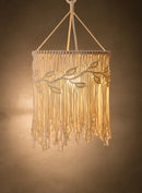 Macrame Light Shade Chandelier by Axyaa - Boho Cotton Rope Chic Decor