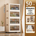 Axyaa Double-Door Foldable Storage Box: Multi-Size Organizer for Living Room, Bedroom, Study