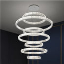 Axyaa Luxury Crystal Pendant Lights Gold/Chrome Circles Hanging Lamp