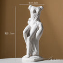 Axyaa Venus Ceramic Vase - Nude Palm Art Ornament for Home Decor