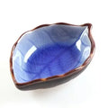 Axyaa Ceramic Leaf Small Plates Set of 2