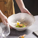 Axya Ceramic Oblique Mouth Bowl Set for Restaurant Specialty Tableware