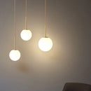 Axya Glass Ball Pendant Lights - Modern LED Home Fixture for Living Room, Bedroom, Dining Area