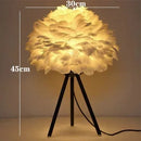 Axyaa Nordic Feather LED Desk Lamp: Modern & Minimalist Lighting Fixture