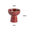 Axyaa Ceramic High Foot Dessert Bowl for Molecular Cuisine Stylish Hotel Tableware