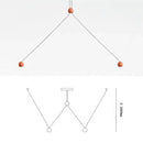 Nordic Lamp Compass Chandelier by Axyaa - Minimalist LED Pendant Light for Home Decoration