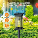 Axyaa Solar LED Pathway Lights - Waterproof Walkway Landscape Lighting