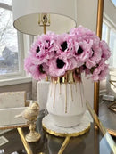 Luxury Gilded Ceramic Vases by Axyaa: Living Room & Porch Decor, Flower Arrangement