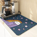 Starry Sky Absorbent Drying Mat - Axyaa Kitchen & Dining Table Mats