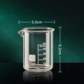 Axyaa High Borosilicate Glass Measuring Cup with Clear Scale for Baking & Laboratory
