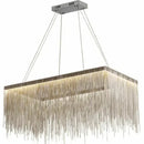 Axyaa LED Tassel Pendant Chandelier: Modern Luxury Chain Lamp for Hotel Lobby & Living Room