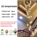 Axyaa Luxury Crystal Chandelier for Living Room and Bedroom Lighting