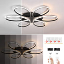 Axyaa LED Flower Shape Ceiling Light with Remote Control - Dimmable Modern Flush Mount