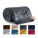 Axyaa King Size Fleece Blanket: Super Soft Flannel, Lightweight & Plush for Couch or Bed