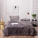 Axyaa Flannel Throw Blanket: Classic Solid Black Fleece, 180*200cm