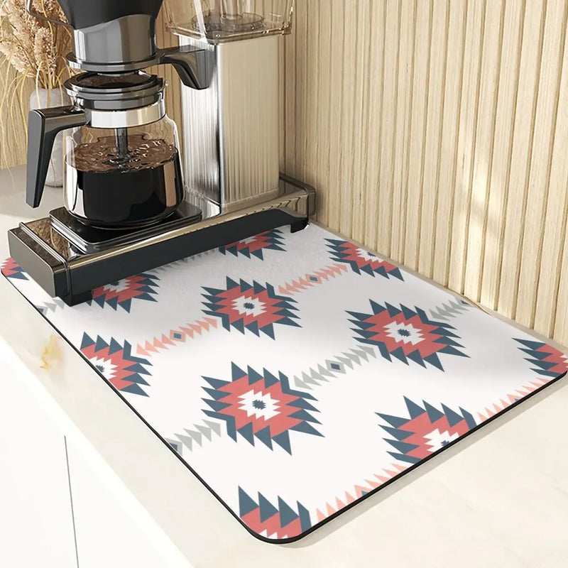 Axyaa Yellow Non-Slip Diatoms Drying Mat for Kitchen Counter-Limited Offer!