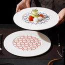 Axya Ceramic Dinner Plate Set | Restaurant Quality Steak, Pasta, Dessert Plates