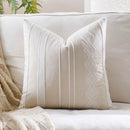 Axyaa Bohemian Embroidered Pillow Cover: Ethnic Cotton Linen Pattern, Various Sizes & Colors