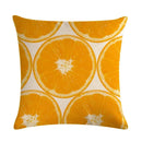 Axyaa Pineapple Orange Fruit Plant Linen Pillowcase 45*45cm